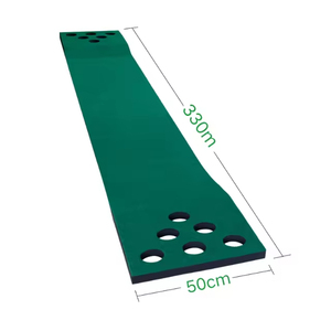 Tapete de Práctica de Golf Verde con 12 Cubiertas para Hoyos, Tapete de Golf para Interiores, Ayuda para el Entrenamiento de Golf - Product Image 3