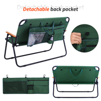 Chaise de camping pliable légère et confortable à double siège, avec structure métallique extérieure, nouveau design, durable