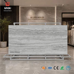 Losa de Piedra Sinterizada de Travertino Gris Plata <span class=keywords><strong>Caesar</strong></span> de 12 mm Personalizada, 1600x3200 mm, Acabado Mate para Soluciones de Cocina al Aire Libre - Product Image 1