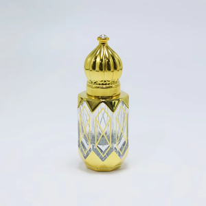 Botellas de Vidrio Vacías de Lujo para Perfumes y Aceites Esenciales, Estilo Árabe Dorado - Product Image 3