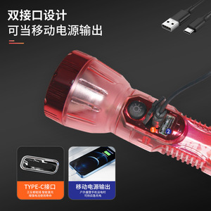 X38 <b>Flashlight</b> <b>Rechargeable</b> Led Outdoor Portable Lighting With Dimmer Feature - Product Image 5