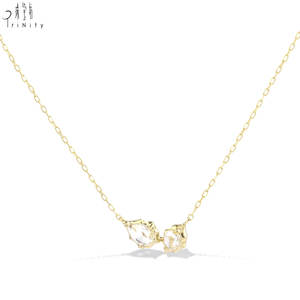 Collar Minimalista de Oro Sólido de 18K con Diamantes Naturales de Corte Rosa, Diseño Antiguo, Hecho a Mano, Joyería Fina, Muy Popular - Product Image 2