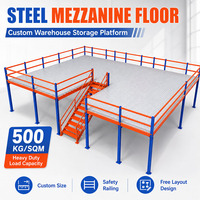 Système de rayonnage de mezzanine sur mesure pour entrepôt, plateforme industrielle robuste en acier pour l'extension de stockage