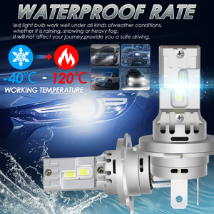 Ampoule <span class=keywords><strong>de</strong></span> phare LED compacte Sunshiny SZ1 50W H4 H7 12V 24V, refroidie par ventilateur, lumière blanche avec aluminium aéronautique pour <span class=keywords><strong>voiture</strong></span> et moto - Product Image 3