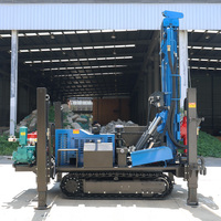 Foreuse de puits d'eau pneumatique sur chenilles, diesel hydraulique, multifonctionnelle, portable, 300m, fabricant de machines de forage de puits d'eau