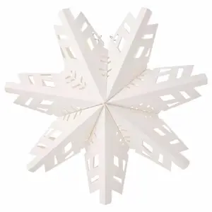 Nicro可折叠吸顶灯圣诞装饰品派对装饰吊坠万圣节一次性纸雪花灯罩
