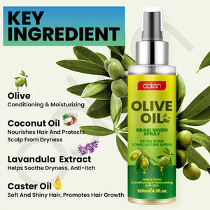 Privé Label Anti-Jeuk Haarverzorging <span class=keywords><strong>Spray</strong></span> voor Twists, Locs en Vlechtjes met Olijfolie - Product Image 3