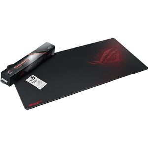 Tapis de souris de jeu Rog Sheath 900x300mm rectangulaire noir et rouge en tissu anti-frayage cousu pour le gaming - Product Image 4