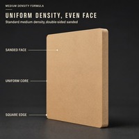 Panneau MDF universel de densité moyenne, panneau de fibres polyvalent pour meubles de toute la maison