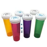 ขวดยาพลาสติก8 DRAM 20 <span class=keywords><strong>DR</strong></span> ขวดยาใช้ได้สองวัตถุประสงค์ตามใบสั่งแพทย์พร้อมฝาแบบกลับด้านได้สำหรับเด็ก - Product Image 4