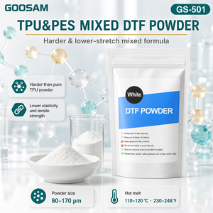 Poudre thermofusible TPU GOOSAM de haute qualité pour impression DTF par transfert direct, forte adhérence, vente en gros pour t-shirts - Product Image 1