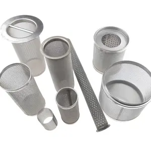 Metal Mesh Tubes Used For Removing Impuritie Stainless Steel Mesh Cylinder Filter Screen