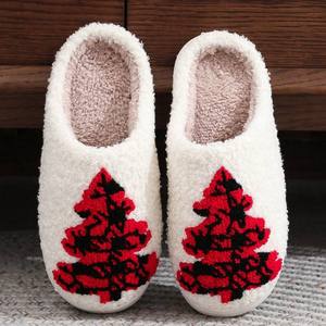 Ciabatte calde invernali a punta aperta di natale da <span class=keywords><strong>donna</strong></span> in velluto imbottito antiscivolo morbido <span class=keywords><strong>Memory</strong></span> Foam <span class=keywords><strong>scarpe</strong></span> da interno basse da <span class=keywords><strong>donna</strong></span> - Product Image 5