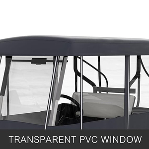 Cubierta Protectora para Carrito de Golf Club Car Evolution Universal, Protección para Todo Clima, 2+2 Asientos, Cubierta para Invierno, Cubierta para Lluvia - Product Image 4