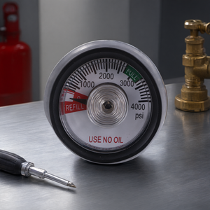 Manómetro Y37 0-4000 Psi con Resorte de Disco y Tubo para Extintor de Incendios, Medición Industrial - Product Image 2