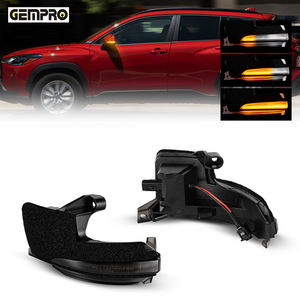 Espejo de luz de coche ámbar con interruptor de pantalla transparente para Toyota <span class=keywords><strong>Corolla</strong></span> <span class=keywords><strong>Cross</strong></span> <span class=keywords><strong>2022</strong></span> ~ Noah VOXY MZRA90 <span class=keywords><strong>2022</strong></span> ~ - Product Image 1