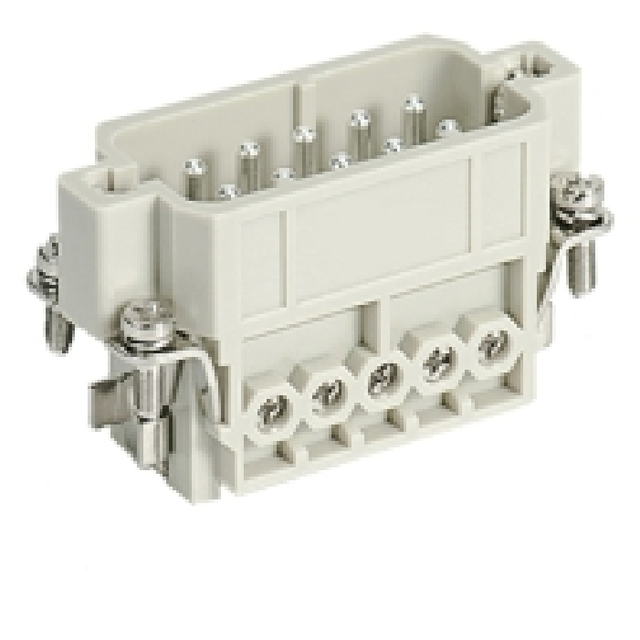 HA-016-M Heavy Duty Connector Male Electrical Connector 16A Copper Contact for Solar Power Systems and Industrial Equipment