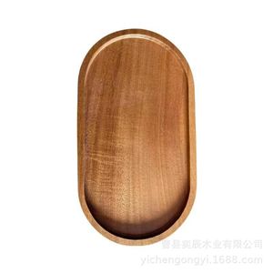 Acacia Wood Serving <b>Tray</b> 29cm X 10.5cm Rectangular Solid Wood Coffee <b>Tea</b> Plate For Drink Serving - Product Image 5