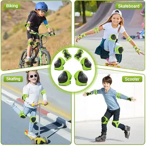 Conjunto de Protección de Material PE para Niños/Jóvenes al por Mayor para Patinete, Monopatín y Patinaje - Rodilleras y Coderas con Cierre de Hebilla - Product Image 5