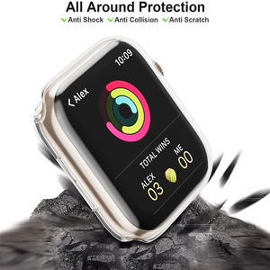 42mm 46mm pour <span class=keywords><strong>Apple</strong></span> <span class=keywords><strong>Watch</strong></span> Protecteur d'écran Série 10 9 <span class=keywords><strong>8</strong></span> 7 41mm 45mm 49mm Accessoires Transparent TPU Cover pour Femmes Hommes - Product Image 4