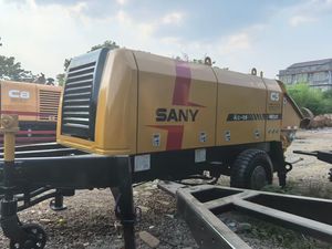 Certificado <span class=keywords><strong>Sany</strong></span> HBT60C-110 Bomba De Concreto Pequeno 90% Nova Alta Qualidade com Controle Remoto Características Componentes do Núcleo Do Motor Do Motor - Product Image 5