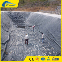 0.5mm/0.75mm/1mm/2mm ketebalan tinggi HDPE hitam geombrane untuk kolam ikan/Pertanian/Dam/TPA/danau/Biogas/proyek akuakultur