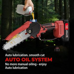 Sierra de Cadena Eléctrica Inalámbrica Mini, Herramientas de Jardín de Grado Profesional para Trabajos en Madera &amp;   Soporte OEM Personalizable para Recortes - Product Image 3