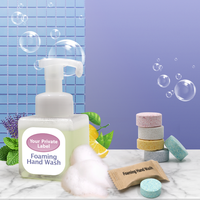 Tablette de savon à main, vente chaude, savon à main Effervescent, détergent tablette, Pack de recharge dégradable
