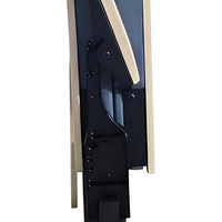 Silla Plegable VIP de Madera para Estadio, Asientos de Auditorio de Perfil Delgado, Asientos para Gradas con Tableta de Escritura, Sistema de Asientos Retráctiles, Impermeable