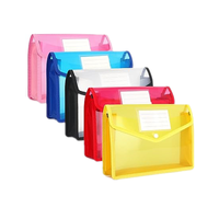 Organisateur de documents de portefeuille de fichiers extensible d'enveloppe A5 étanche avec fermeture à pression et pochette de fichiers de poche d'étiquettes
