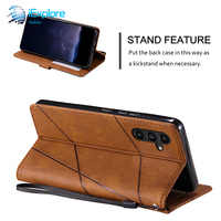 Étui portefeuille iExplore Business avec porte-cartes pour Samsung Galaxy A57 A72 S26 Ultra iPhone 17 Pro Max