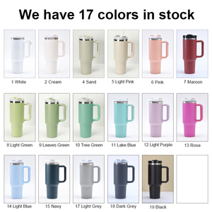 Biểu Tượng Tùy Chỉnh 40 Oz Cốc Với Rơm 40 Oz Thép Không Gỉ Chân Không Cách Nhiệt Du Lịch Cốc Cốc Cốc Cốc Với Xử Lý Và Rơm - Product Image 4