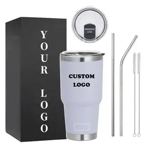 Buy Wholesale China Custom Logo Powder Coated Travel Coffee Mug 30 Oz 20 Oz  Double Wall Vacuum Insulated Stainless Steel & Stainless Steel Tumbler at  USD 3.9