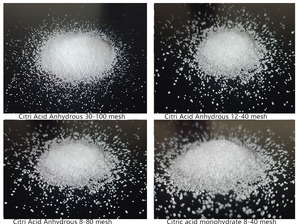 Acido Citrico Monoidrato e Anidro di Grado Alimentare 99,5% CAS 77-92-9 E330 Acidificante per l'Industria Alimentare e delle Bevande - Product Image 2