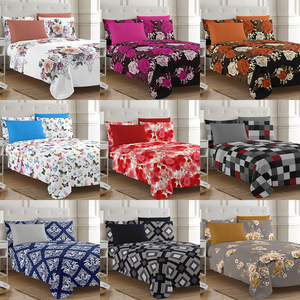 Juego de Sábanas de Microfibra Tamaño King, 6 Piezas, Juego de Ropa de Cama Estampada con Sábana Ajustable, Fundas de Almohada, Individual, <span class=keywords><strong>Nina</strong></span>, Listo para Enviar - Product Image 4