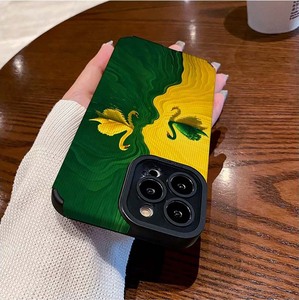 Custodia per cellulare in TPU con stampa effetto acqua verde <span class=keywords><strong>giallo</strong></span> uccello in pelle artificiale per <span class=keywords><strong>iPhone</strong></span> <span class=keywords><strong>XR</strong></span> 11 12 13 14 15 16 17 18 Pro Max - Product Image 4