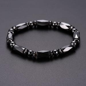 Nouvelle vague d'énergie positive hématite énergie Bracelets Nature haute polonais hématite Bracelets magnétiques pour hommes femmes bijoux - Product Image 6
