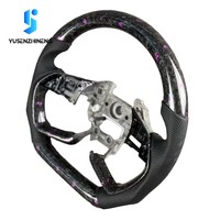 Volant en fibre de carbone forgé chauffant à fond plat personnalisé à 4 branches pour Hyundai Elantra N CN7 2021 2022 2023 2024 2025