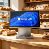 Système de point de vente tout-en-un DiligenCe DC-1508 15,6 pouces Full HD avec écran tactile capacitif pour restaurants Windows/Android/Linux 4 Go DDR3 16/32 Go