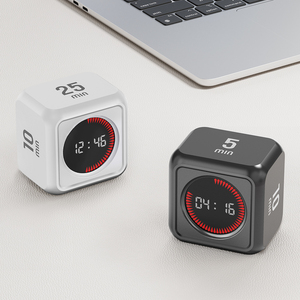 Tùy Chỉnh Cube Nhà Bếp Nấu Ăn Giờ Cà Chua Pomodoro Kỹ Thuật Số Hình ảnh Hẹn Giờ Báo Lại Trẻ Em Trẻ Em Trò Chơi Học Tập Thời Gian Đồng Hồ bấm Giờ - Product Image 2