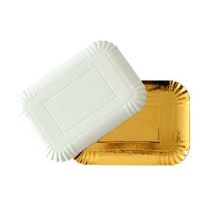 Zy Verpakking Rechthoek Gouden Lunch Trays Restaurant Fast Food Dragers Sterk Dik Genoeg Gemakkelijk Om Taart Cake Gouden Voedsel Borden - Product Image 6