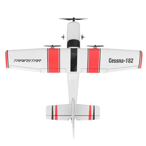 FUQI เครื่องบินรบ RC Cessna-182 2ช่อง, เครื่องบินขับไล่เจ็ท RTF 2.4GHz EPP โฟมเครื่องบินรบวิทยุควบคุมระยะไกลของเล่นผาดโผน DR