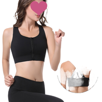 Soutien-gorge de sport européen et américain à fermeture éclair frontale, haute résistance, avec coussinet de poitrine, pour course et fitness, à porter comme vêtement extérieur