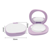 Conteneur de fond de teint vide emballage de cosmétiques personnalisé 15ml étui à coussin d'air rond étui à coussin d'air en poudre compact en plastique