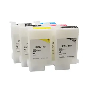 Cartouche d'encre entièrement rechargeable pour imprimante Canon, 107, vide, pour appareil d'impression, pour iPF680, iPF685, iPF770, iPF780, iPF785, iPF670