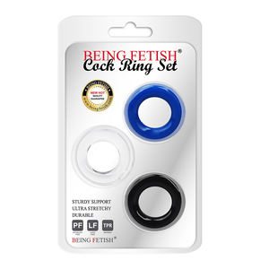 3 Stuks Haan <span class=keywords><strong>Ring</strong></span> Super Rekbaar Sterk Verblijf Harder Penis Ringen Seksspeeltjes - Product Image 2