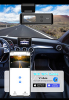 Caméra et enregistreur GPS de voiture 4K HD, écran IPS 1,47 pouces, double caméra, vision nocturne, contrôle WiFi via application, angle de 170 degrés, max 128 Go, caméra embarquée
