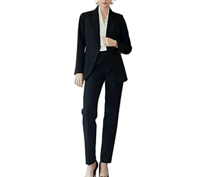 2024 dernière Offre Spéciale vert coupe ajustée dame formelle affaires vestes élégant décontracté femmes pantalons costumes - Product Image 4