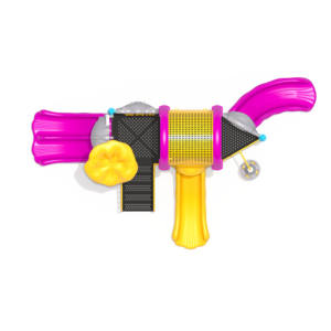 Équipement de terrain de jeu extérieur violet école <span class=keywords><strong>moins</strong></span> <span class=keywords><strong>cher</strong></span> jouant toboggan en plastique pour enfants aire de jeux enfants ensemble payant économique - Product Image 3