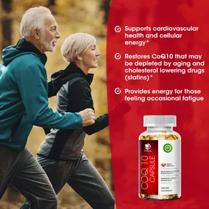 In Stock 120pcs COQ10 Capsules Heart Healthy Support Enhance Liver Function And Maintain Blood Pressure
